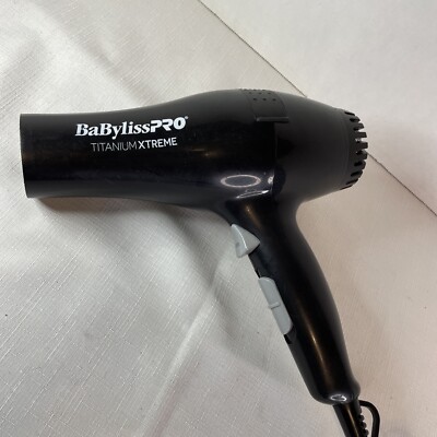 BaByliss Pro Titanium Xtreme Professional Titanium Hair Dryer Tested & Working