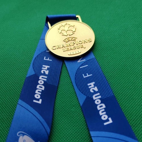 London 2024 Champions League Medal for Real Madrid Final Winners Medal w/Ribbon - Picture 3 of 9