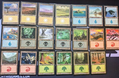 20 Basic Land - Odyssey - 1x of each art - Magic MTG FTG | eBay