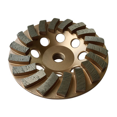 4.5'' Concrete Grinding Cup Wheels 18 Diamond Abrasive Turbo Seg 5/8''-11 Arbor