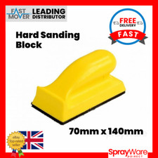 Fast Mover Sanding Block FMT5529 Hard Plastic Rigid Hand Hook & Loop 70 x 140mm