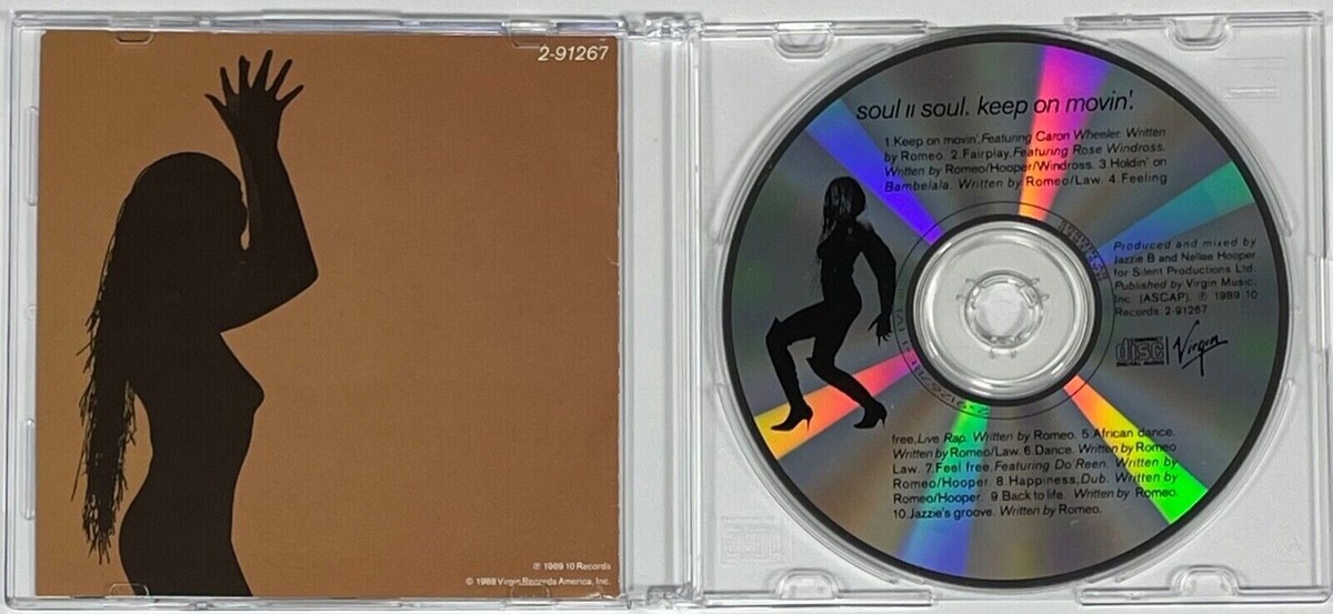 SOUL II SOUL Keep On Movin Used CD BUY MORE & SAVE Back Inlay Card