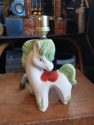 Pferde Lampe Aus Keramik Poney 1960er Jahre Poney