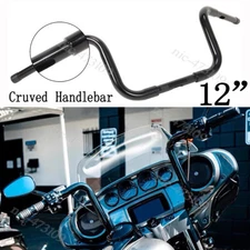12" New Inch cold drawn steel Handlebar 1-1/4'' Ape Hangers For Harley Road King