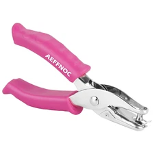 Single Hole Punch, One Hole Puncher with Soft Grip Handle, 1/4 Inch Paper Hole P