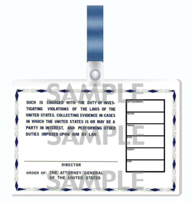 The X-Files / The Simpsons - Fox Mulder cosplay wallet I.D. Badge