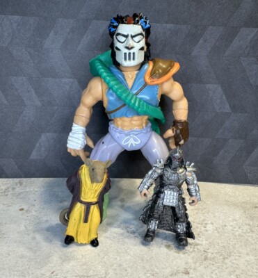 Casey Jones Teenage Mutant Ninja Turtles TMNT 1989 Vintage + Mini Action Figures