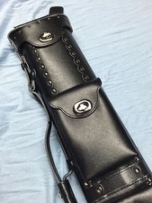 Vincitore Lc24 2 Butt 4 Shaft Genuine Leather Black Cue Case 2x4