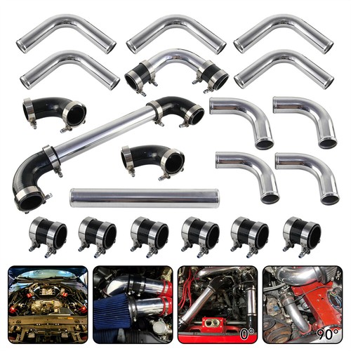2'' 51mm Universal 12PCS Turbo Ladeluftkühler Rohrleitungen+ Silikonschlauch - Bild 7 von 11