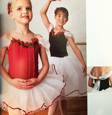 Adult Small Ballet Tutu Dance Costume PRETTY AS A ROSE Short Black Version