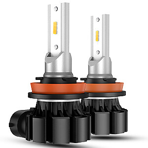 Pair SEALIGHT H11 LED Fog Light Yellow 6000K For Mitsubishi Outlander Fog Bulbs - Picture 2 of 10