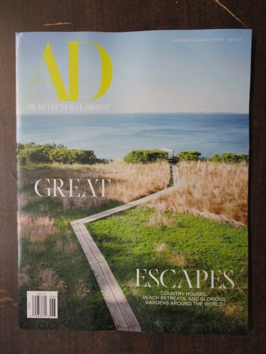 AD ARCHITECTURAL DIGEST MAGAZINE JUNE 2025 GREAT ESCAPES COUNTRY HOUSES GARDENS - 第 1/2 張圖片