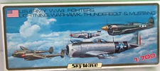 12 Green Max-Skywave U.S.Army W.W.II Fighters Lightning, Warhawk, Thunderbolt