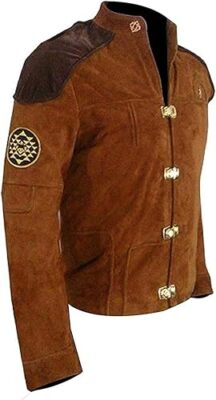 #ad Viper Pilot Brown Suede Leather Battlestar Galactica Warriors Jacket for Men $149.99