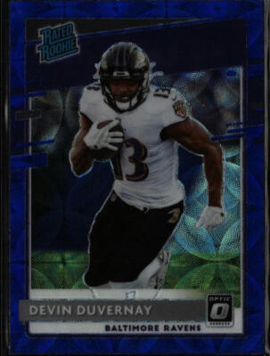 2020 Donruss Optic #179 Devin Duvernay Blue Scope K291