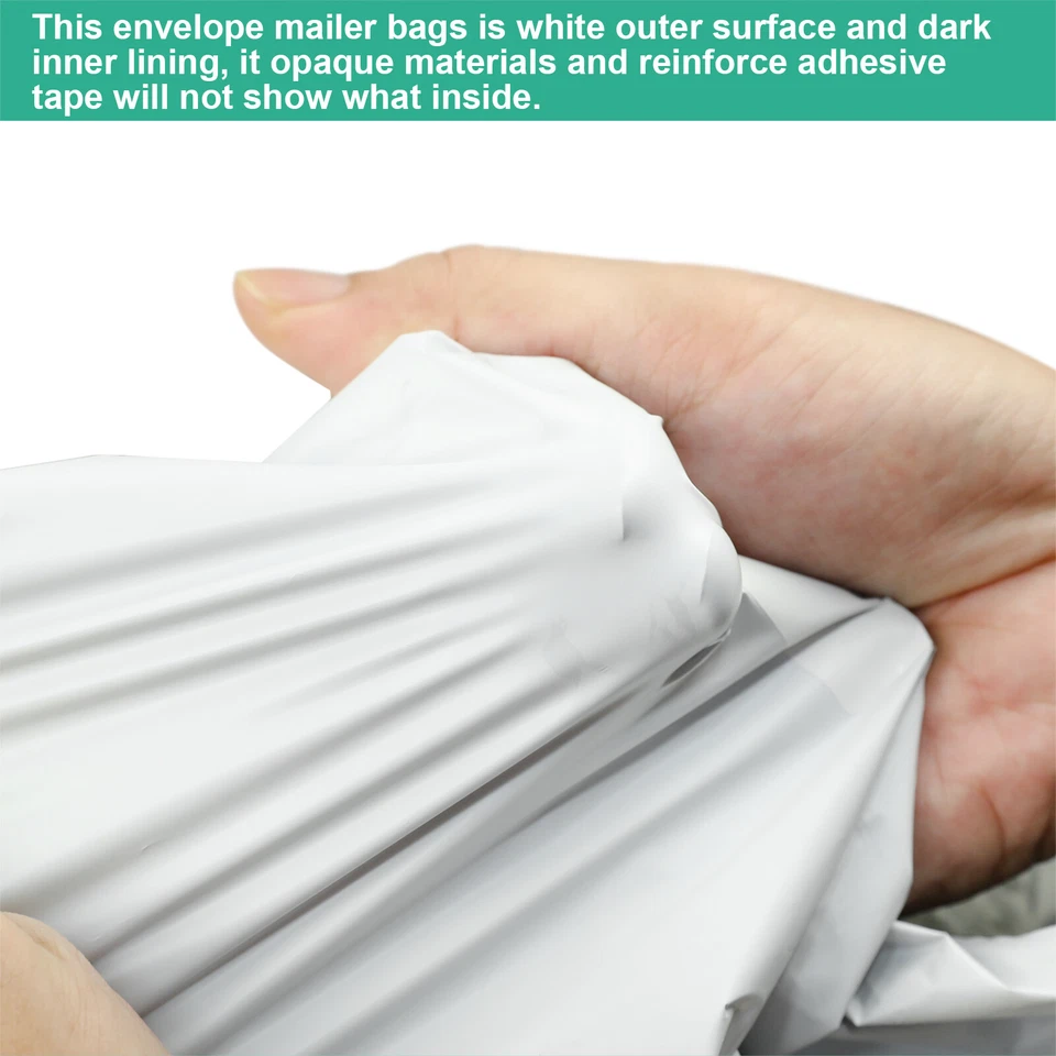 100-1000 Bolsas 12x15.5" 2.5 Mil Sobres de Plástico Bolsas de Envío Foto 4 de 4