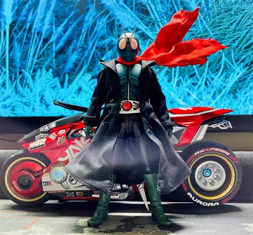 1/12 Kamen Rider 1 Figure Coplay Custome Windbreaker Scarf For SHF Model Body - Picture 9 of 12