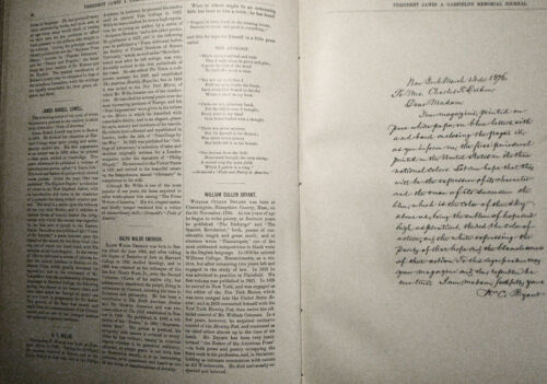 1882 President James A Garfield's Memorial Journal par Clara F Deihm. 1ère édition - Photo 17 sur 24