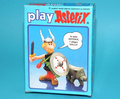 ASTERIX PLAY ACTION FIGURES 6200 ASTERIX BOXED ITALIAN BOX 1984 CEJI TOYCLOUD - Picture 2 of 10