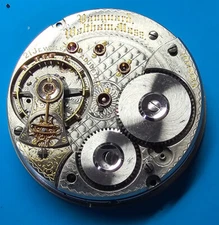 VINTAGE 18 SIZE WALTHAM MODEL 1892 21 JEWEL VANGUARD POCKET WATCH PARTS