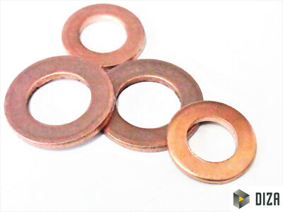 Unterlegscheiben DIN 125 Kupfer Scheibe Ring ISO 7085 M5,M6,M8,M10,M12,M16