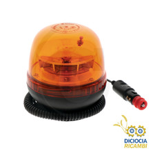 LAMPEGGIANTE LED Fissaggio MAGNETICO PER TRATTORE 12V 24V 3 MODALITA' Arancione