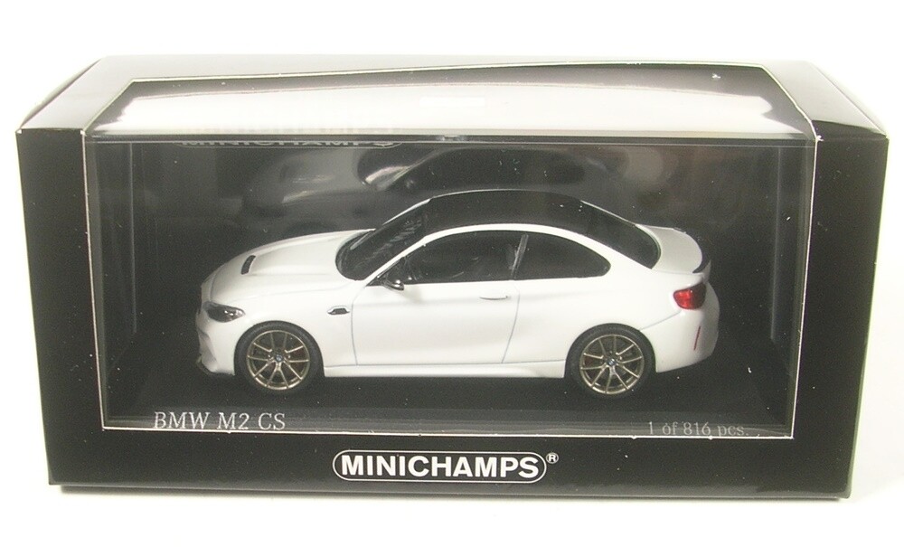 Bmw M2 Cs (White With Gold Wheels) 2020 1:43 Minichamps