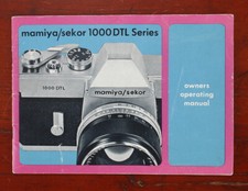 MAMIYA 1000 DTL INSTRUCTION BOOK/182561