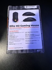 Cyberpower PC Elite M2 Gaming Mouse RGB Wired NIB