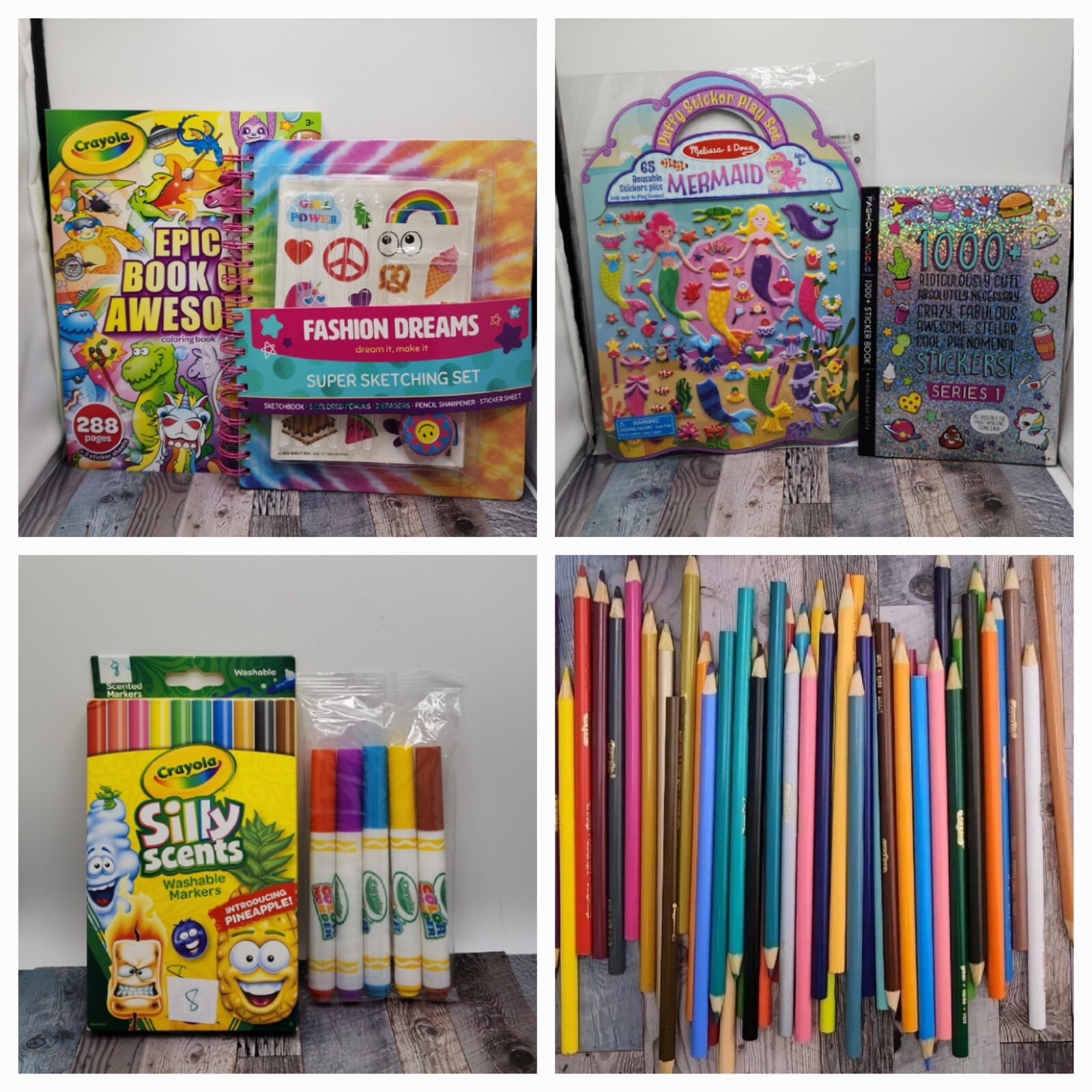 Coloring Lot, Coloring Book, Stickers Sketch Book, Markers, 