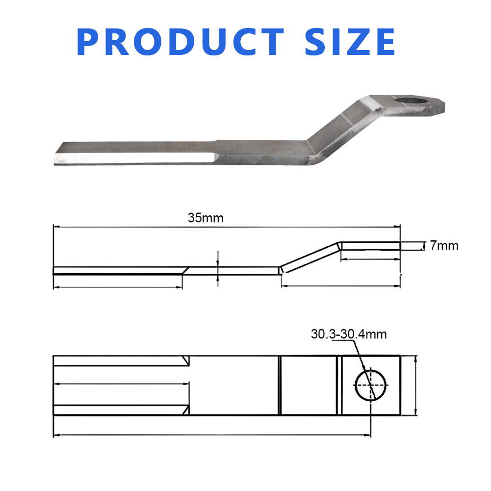 For Mower King Skidsteer Brush Hog Rotary Grass Cutter Blades 7mm AR400 Steel US