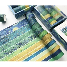 12x Washi Tape Stickers Set Masking Tape School Suppliers Stationery Diary DIY 