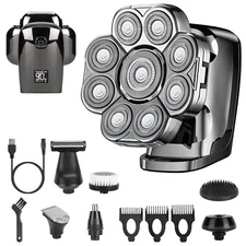 Men's Electric Beard Shaver Trimmer Razor Rechargeable Hair Shaving Machine USB