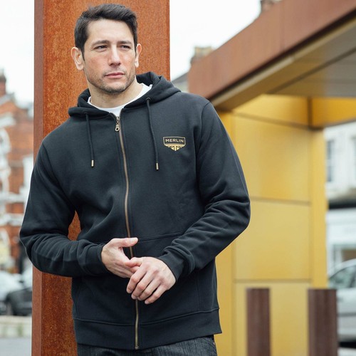 Merlin Gorsey Signature Zip-Up Organic Cotton Fleece Hoody - Black