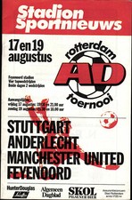 17./19.08.1984 Feyenord Rotterdam, VfB Stuttgart, Manchester United, Anderlecht