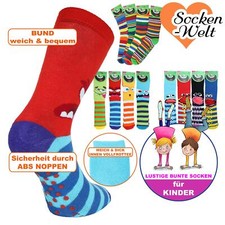 12-24 Paar Kinder Thermo ABS Socken innen Frottee-Fuß f. Jungs u. Mädchen