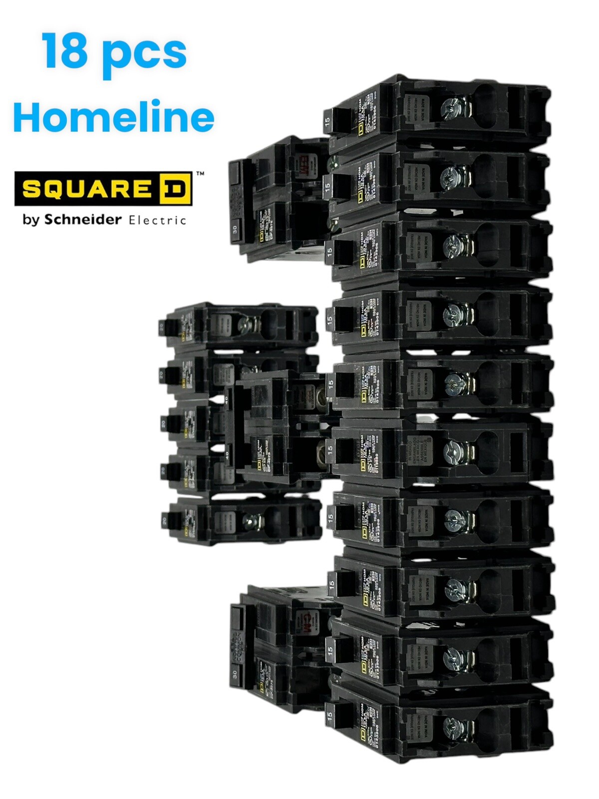 Square D Homeline 20 Amp CAFCI Circuit Breaker – Single-Pole, Plug-In Arc Fault Protection