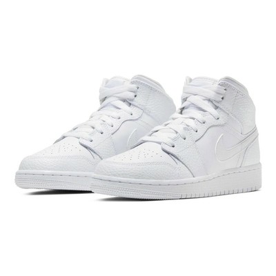 Air Jordan 1 Mid 'Triple White' GS | White/White/White | UK6 EU39 US6.5Y |  eBay