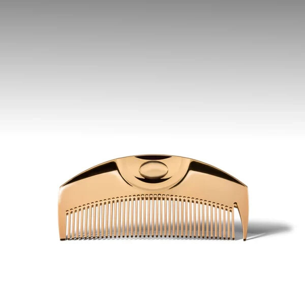 【美品】⭐️ヘアコーム くし レディース LOVECHROME K24 GOLD LOVE CHROME TSUKI GOLD K24GP Hair Comb JAPAN gifts available