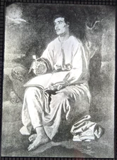 Velázquez St. John on Patmos Laurie Frere Coll c1619 Magic Glass Slide