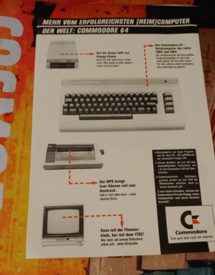 Original Commodore 64 Prospekt Mehr vom erfolgreichsten Computer der Welt 1984