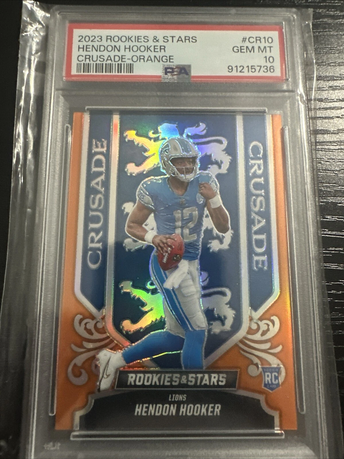 Hendon Hooker Panini Rookies & Stars Crusade #CR10 Orange