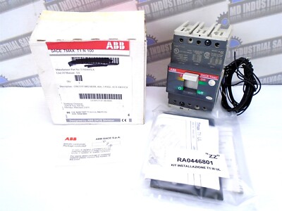 ABB - T1N040TLA - SACE Tmax Circuit Breaker 40A AUX Switch - 3PL - 600V Max NEW