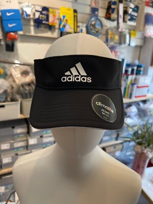 Adidas Climalite Visor Unisex Tennis Cap Sportswear Hat Black OSFW