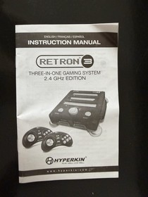 Hyperkin Retron 3 2.4 GHz Edition 3-in-1 Gaming Console NES SNES Genesis (black)