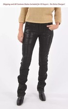 DIESEL BLACK GOLD Perkuno-C 8G35F Women's Trousers 40 Slim Fit Wool Coated Grey