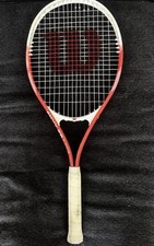 Wilson Red and White Tennis Racquet Racket for Tennis Players