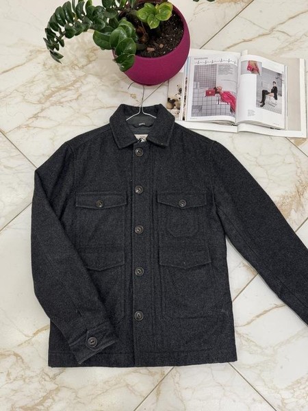 Men Aigle Jacket Grey Wool 36 / S / 44