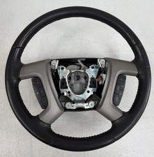 07-14 Chevrolet Gmc Tahoe Yukon Steering Wheel Dark Gray Leather Denali Oem 07-14 Chevrolet Gmc Tahoe Yukon Steering Wheel Dark Gray Leather Denali Oem