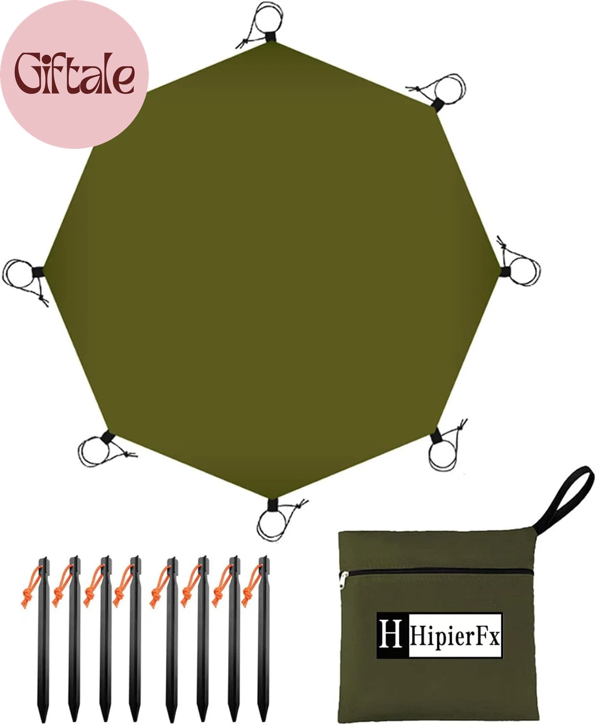13.5X13.5 Ft Tent Footprint Waterproof Camping Tarp Ultralight Mat under Tent Mo